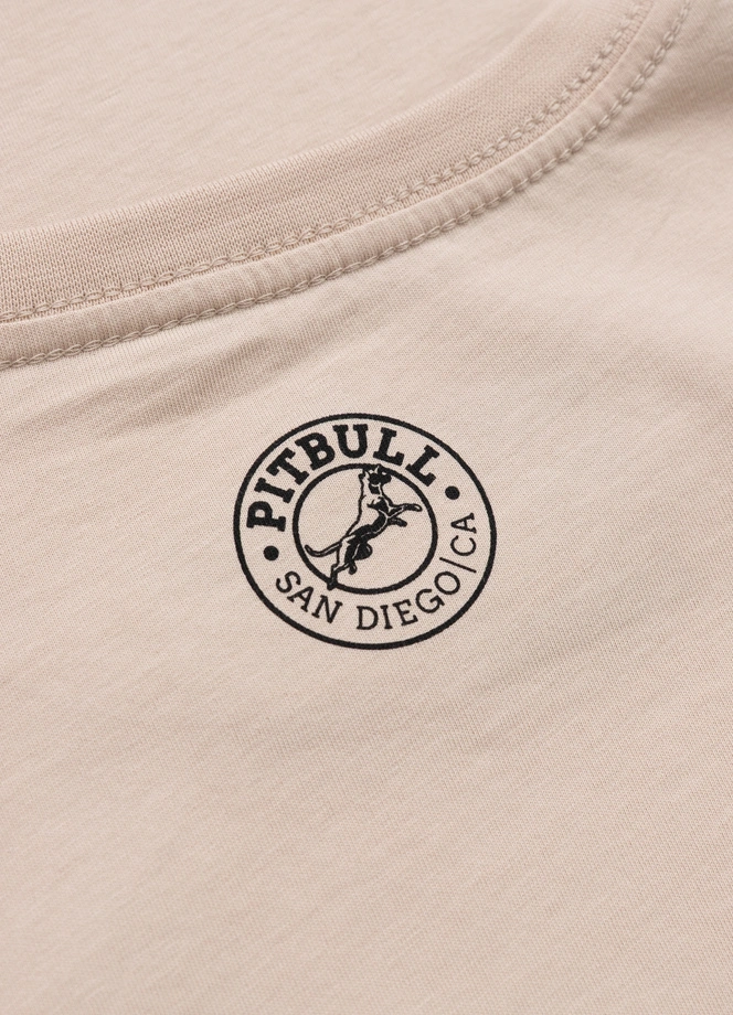 Koszulka męska T-Shirt Pit Bull Pitbull San Diego CA ultra kremowa