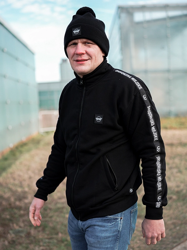 Bluza męska bez kaptura Środowisko Miejskie CLS Mini czarna