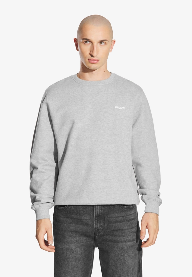 Bluza męska Prosto Infinity Logo crewneck szara