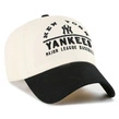 Czapka z daszkiem 47 Brand New York Yankees Windham Clean Up kremowa czarna
