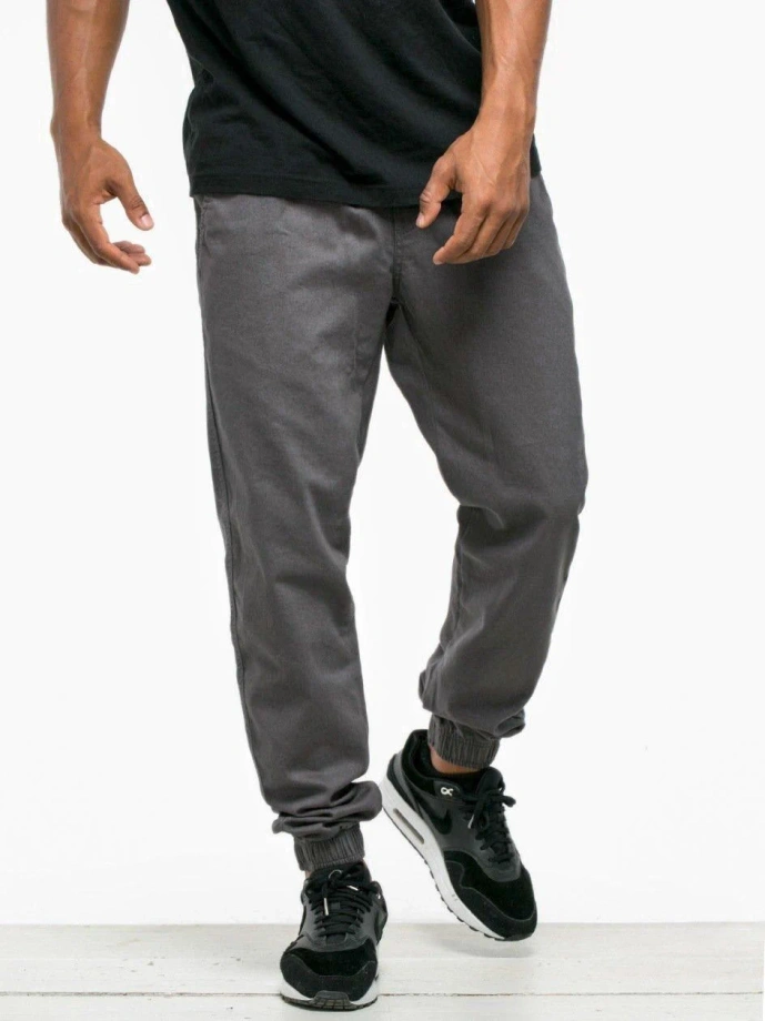 Spodnie męskie Jogger Jigga Wear Crown szare