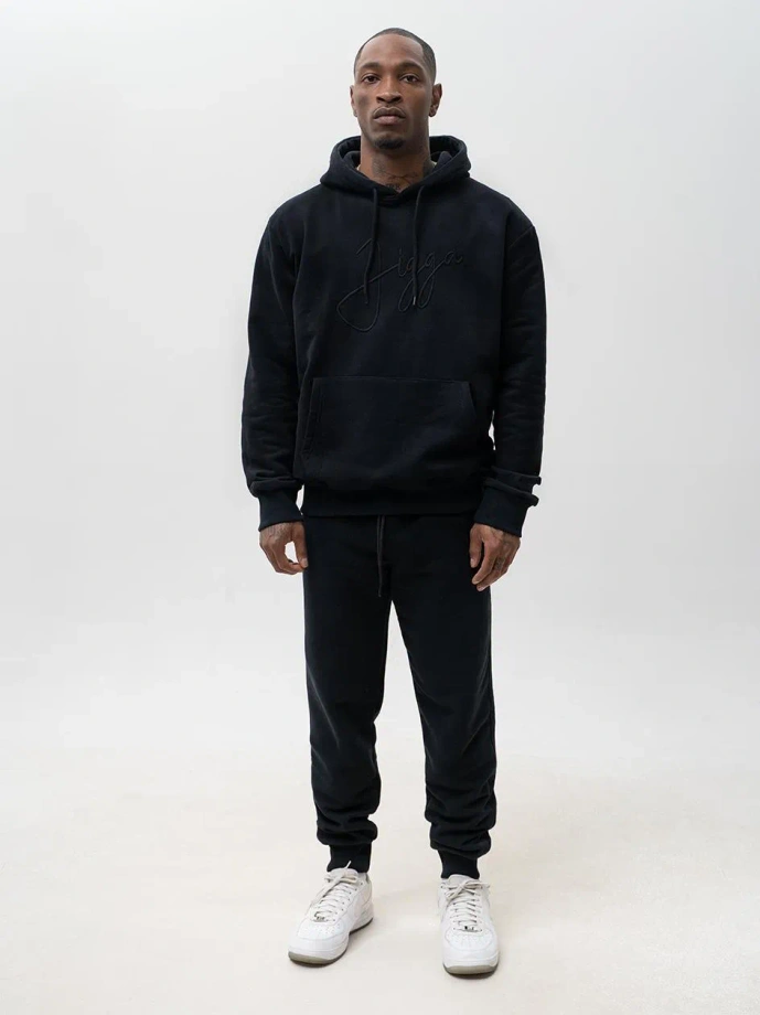 Komplet dresowy męski Jigga Wear Small Written Tag czarny