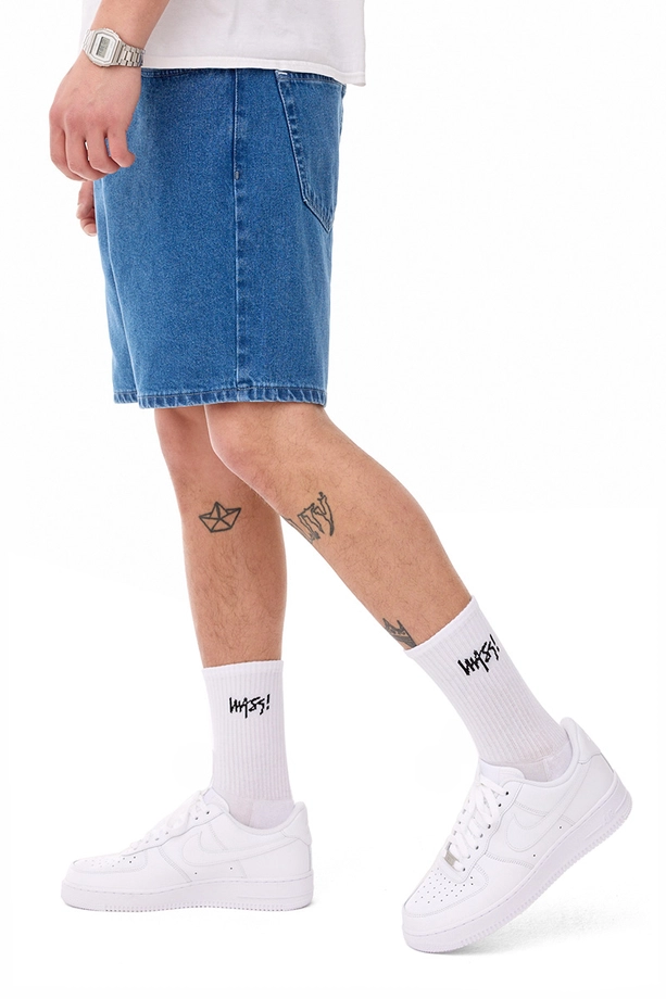 Spodenki męskie jeansowe Mass DNM Box niebieskie