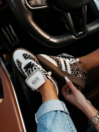 Buty sneakersy damskie Olavoga Anaty leopard