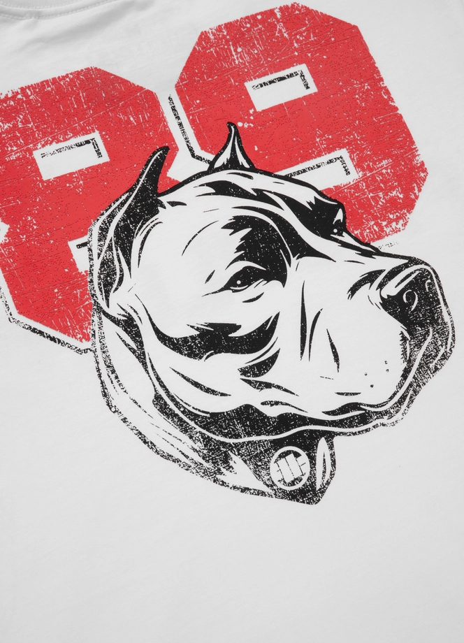 Koszulka męska T-Shirt Pit Bull Pitbull Dog 89 biała