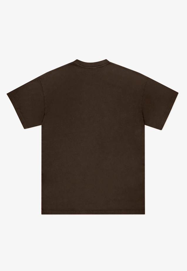 Koszulka męska t-shirt oversize Prosto Jung brązowa