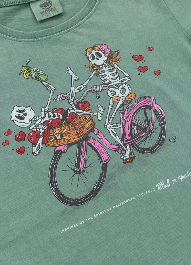 Koszulka damska T-shirt Pit Bull CruisinAndBoozin miętowy zielony