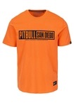 Koszulka męska T-Shirt Pit Bull Pitbull Eighty Nine Dog 25 pomarańczowa