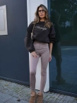 Legginsy damskie Olavoga LUXORA beżowe