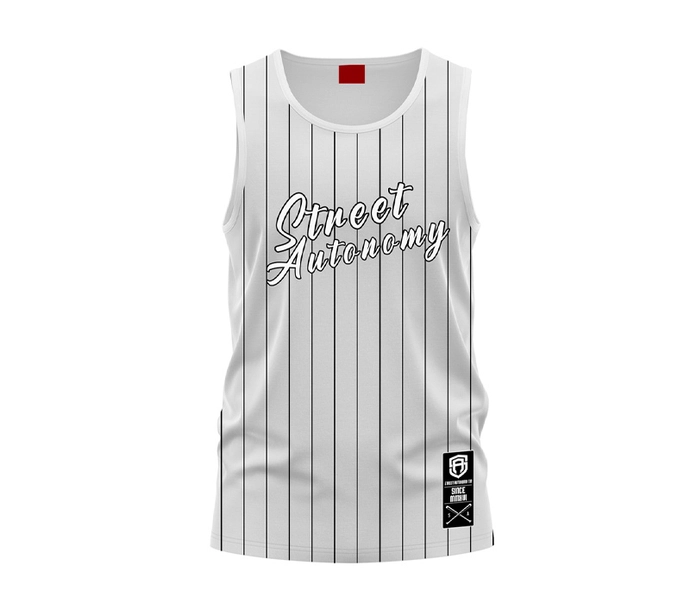 Koszulka męska Tank Top Street Autonomy Baseball White 2024 biała