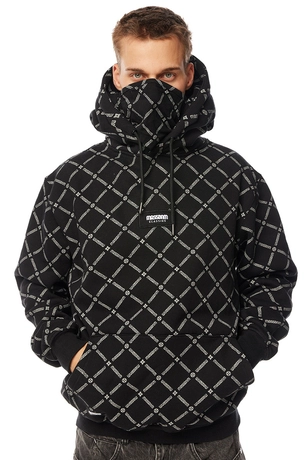 Bluza męska z kapturem Mass Dnm Monogram czarna