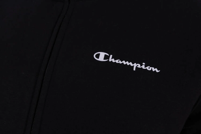 Bluza rozpinana bawełniana Champion Full Zip Classics czarna