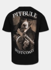 Koszulka męska T-Shirt Pit Bull Pitbull Tommy Gun czarna