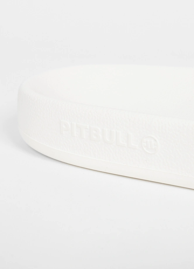 Klapki kąpielowe Pit Bull Logo białe