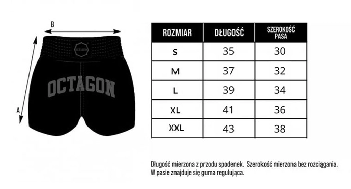 Spodenki Muay Thai Kickboxing Legion Octagon Future Premium czarne