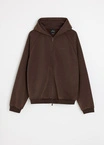 Bluza męska rozpinana z kapturem Coalition CLTN Zip 526 brązowa