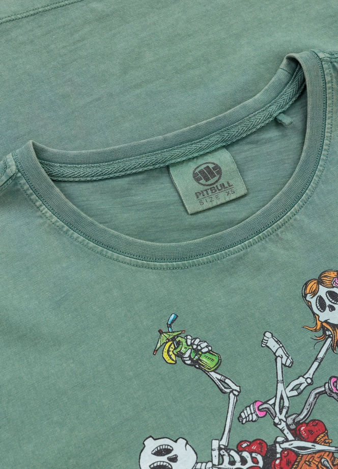 Koszulka damska T-shirt Pit Bull CruisinAndBoozin miętowy zielony