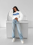 Bluza damska z kapturem Olavoga Autumn Muse ecru kremowa