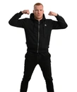 Bluza z kapturem Octagon ZIP STRIPE czarna