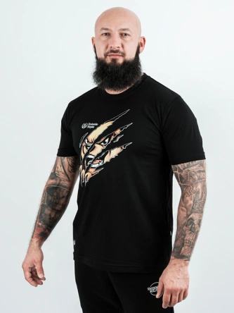 Koszulka męska t-shirt Środowisko Miejskie Slash Bear czarna