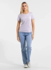 Koszulka t-shirt damska Pit Bull Pitbull USA CAL lila fioletowa