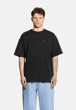 Koszulka męska t-shirt oversize Prosto Hex grafitowa czarna