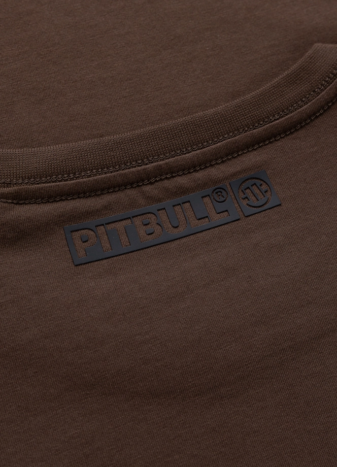Koszulka męska T-Shirt Pitbull Hilltop ciemno brązowa