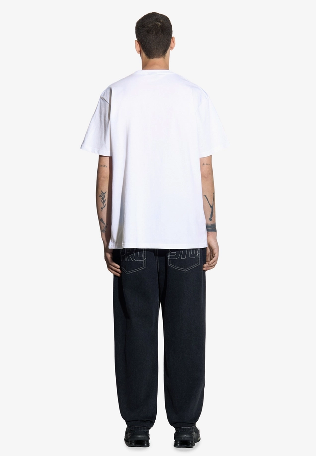 Koszulka męska t-shirt Prosto Varsity biała