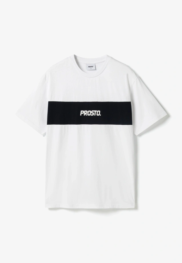 Koszulka męska t-shirt Prosto Root biało/czarna