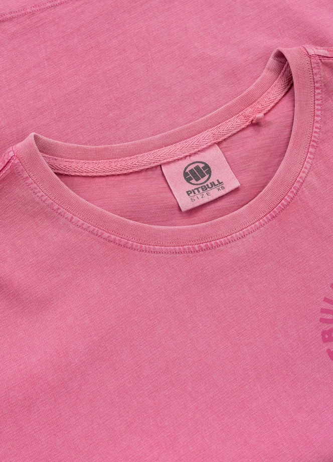 Koszulka damska T-shirt Pit Bull Planet Surf sprany różowy