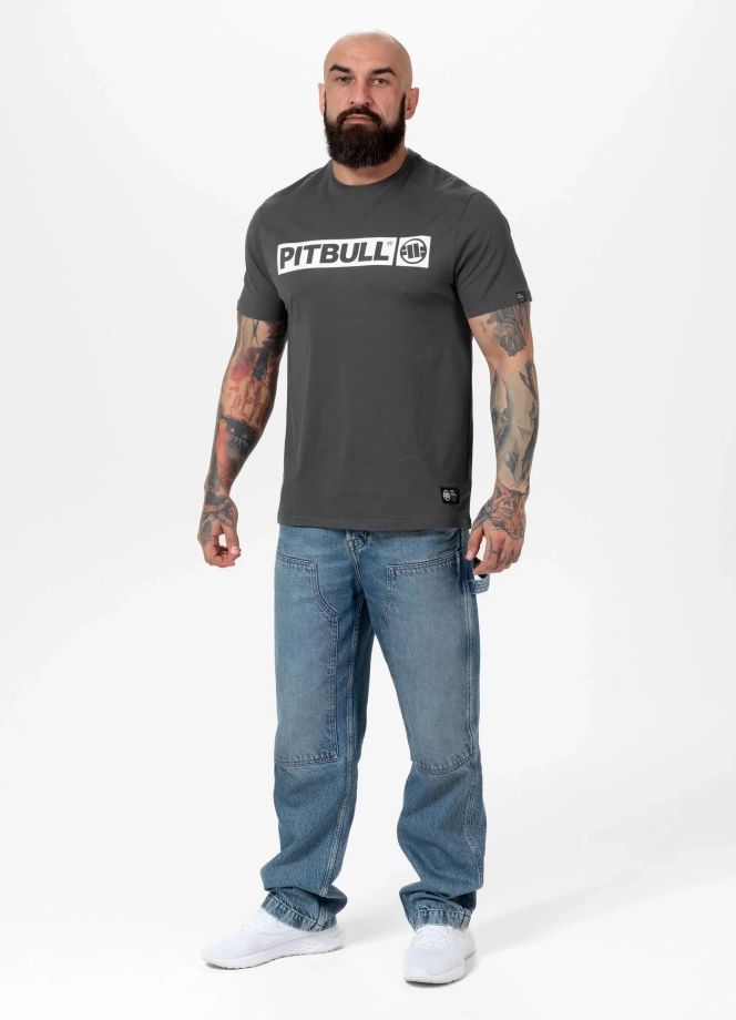 Koszulka męska T-Shirt Pitbull Hilltop grafitowa