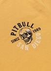 Koszulka męska T-Shirt Pit Bull Pitbull Skull Surf żółta