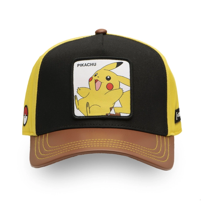 Czapka z daszkiem Capslab Pokemon Pikachu brązowo/żółto/czarna