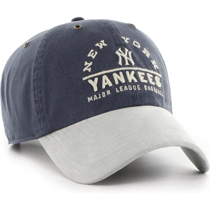 Czapka z daszkiem 47 Brand New York Yankees Windham Suede Clean Up grafitowa