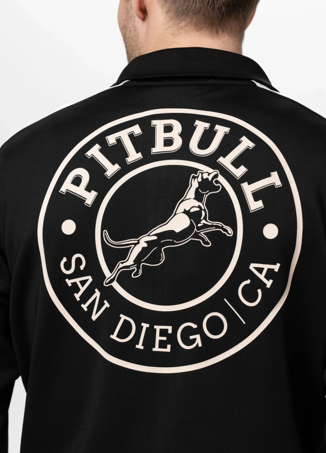 Bluza męska rozpinana Pit Bull San Diego CA czarna