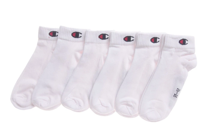 Skarpety Champion 6pk Quarter Socks białe