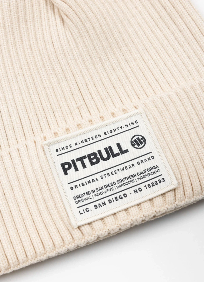 Czapka zimowa Pit Bull Beanie Dock złamana biel
