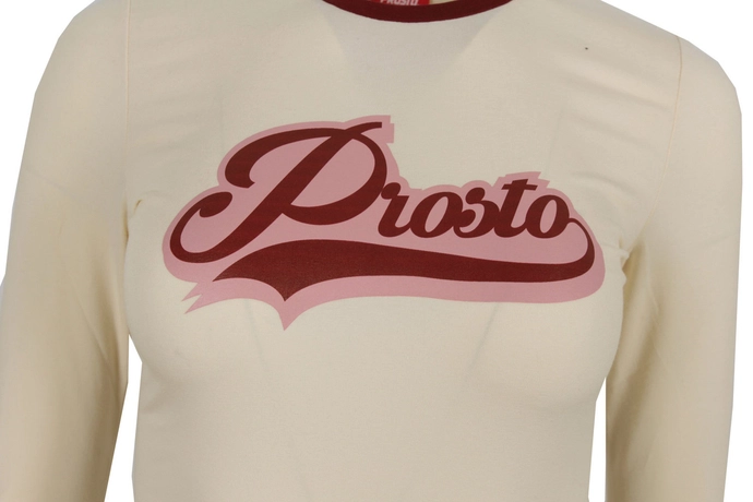 Koszulka Longsleeve damski Prosto Klasyk Ballu beż