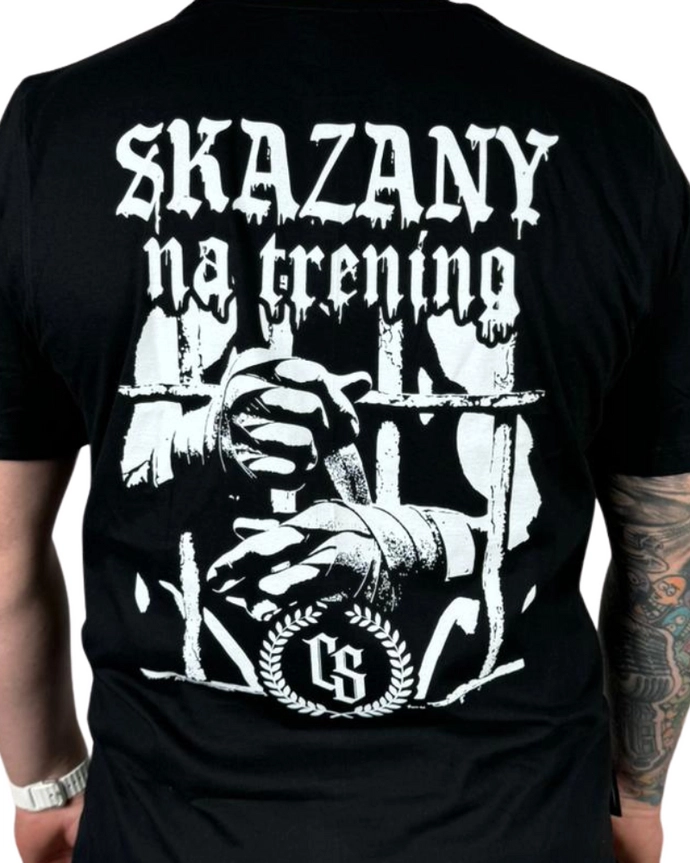 Koszulka męska T-shirt Ciemna Strefa Skazany na trening CS PDW