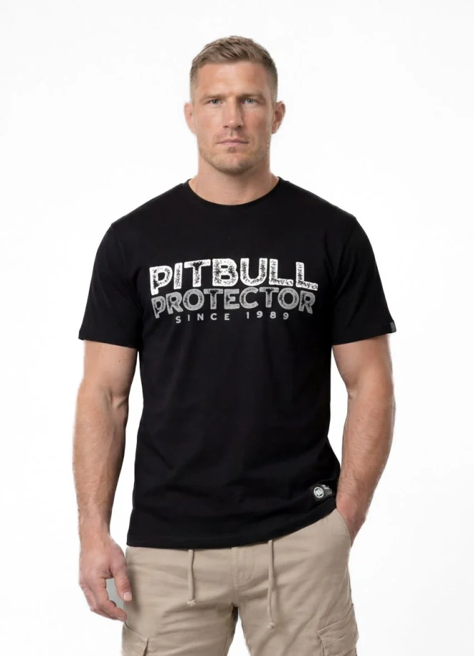 Koszulka męska T-Shirt Pit Bull Protector czarna