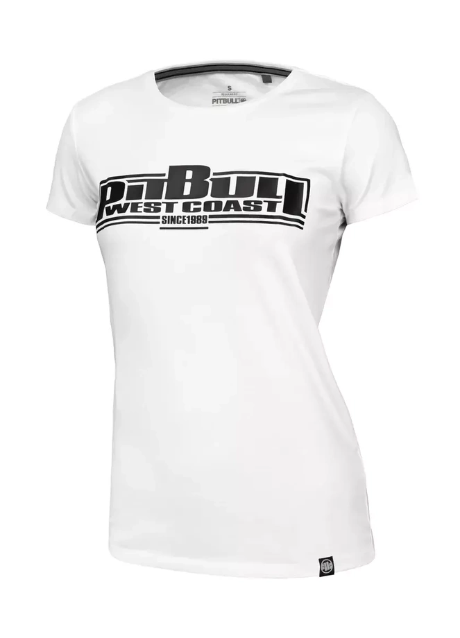 Koszulka t-shirt damski Pitbull Pit Bull Boxing biała