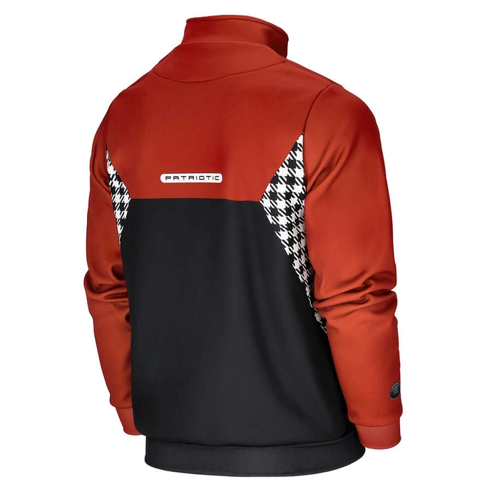 Bluza męska klasyczna Patriotic Epis Motorsport ZIP Ogień na tłoki komin czarna