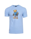 Koszulka męska t-shirt Środowisko Miejskie MMA Bear niebieska