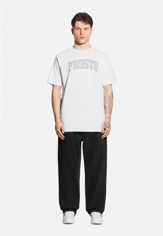 Koszulka męska t-shirt Prosto College biała