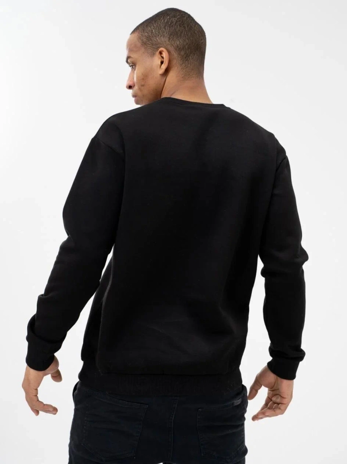 Bluza męska bez kaptura Jigga Wear Mini Logo czarna