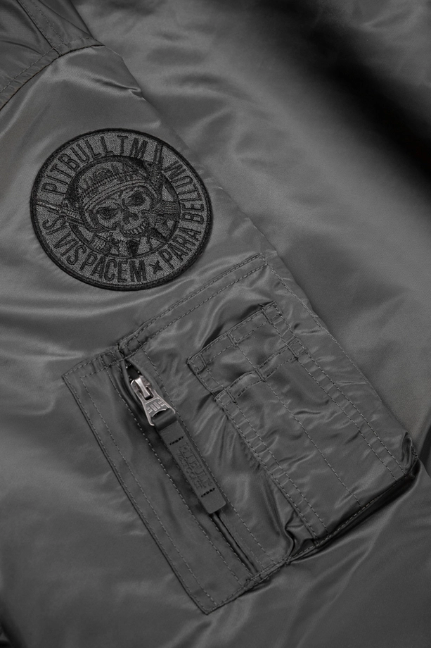 Kurtka zimowa męska Pit Bull Bomber Harvest jacket grafitowa