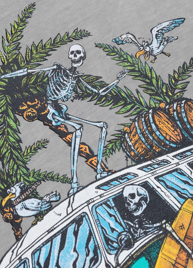 Koszulka męska T-Shirt Pit Bull Pitbull Open Beach szara