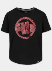 Koszulka t-shirt damska Pit Bull Pitbull Logo Hearts oversize czarna