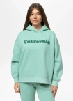 Bluza damska z kapturem Pitbull Tulla California miętowa
