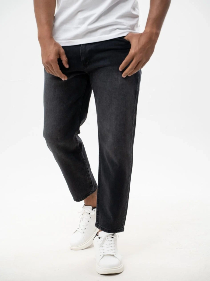 Spodnie męskie Jeans Carrot Jigga Wear Crown czarne